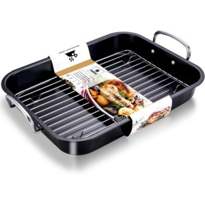 Small Roasting Pan with Flat Rack